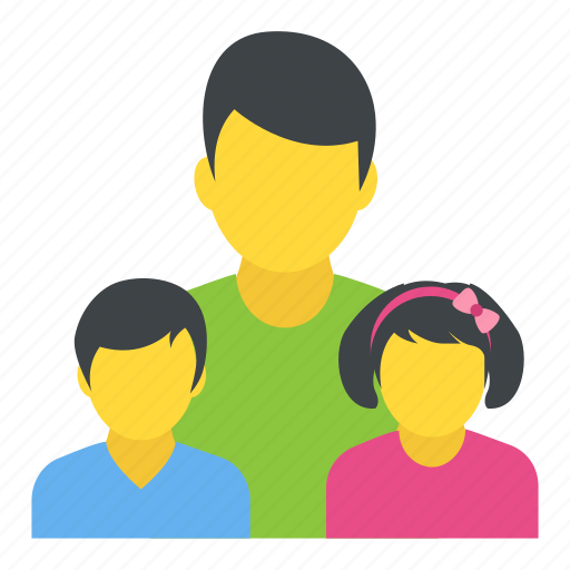 Daughter, family, father, kids, parent, son icon - Download on Iconfinder