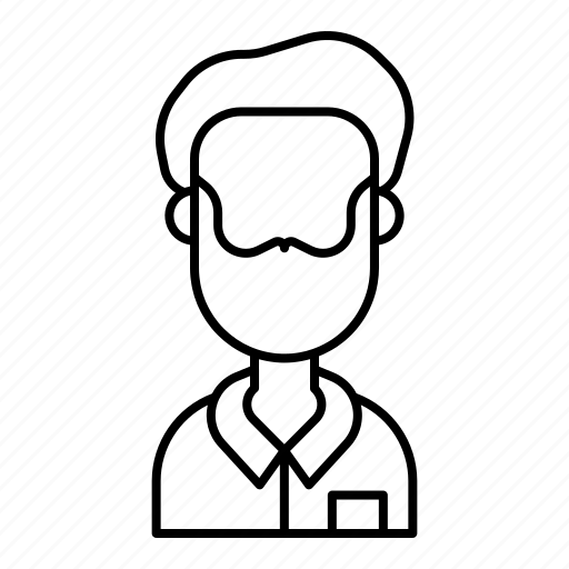 Adult, avatar, beard, grandfather, man, old, user icon - Download on Iconfinder