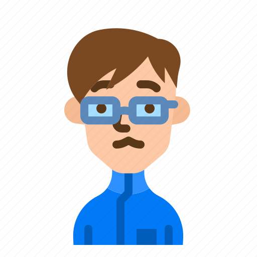Student, avatar, boy, man, glasses icon - Download on Iconfinder