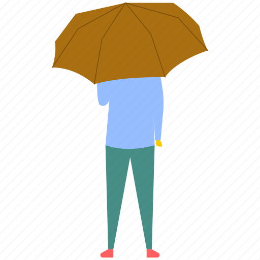 Back pose, back view man, man posing, man under umbrella, young guy icon - Download on Iconfinder