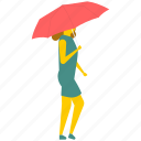 side pose, side view woman, woman posing, woman under umbrella, young lady