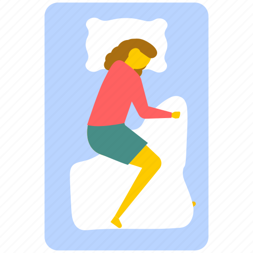 Bedroom, resting woman, sleeping woman, woman laying down in bed, young girl sleeping icon - Download on Iconfinder