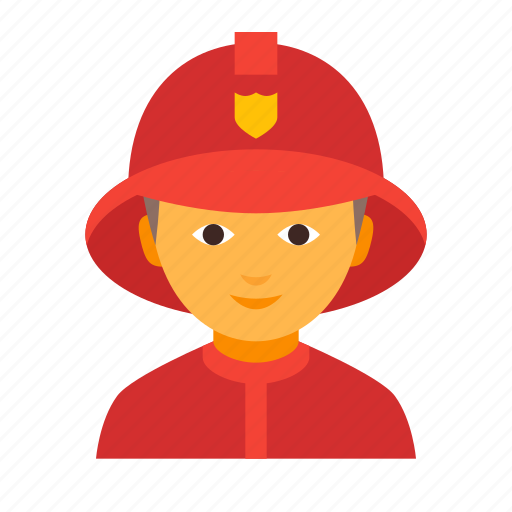 Fighter, fire, male, firefighting, fireman, man, rescuer icon - Download on Iconfinder
