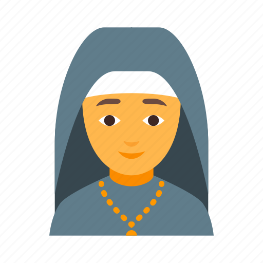 Female, priest, faith, nun, religion, religious, woman icon - Download on Iconfinder