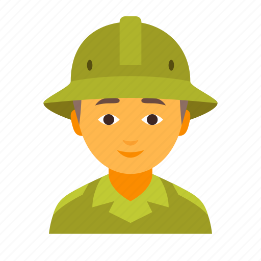 Male, scout, boy, man, safari, spy, zoologist icon - Download on Iconfinder