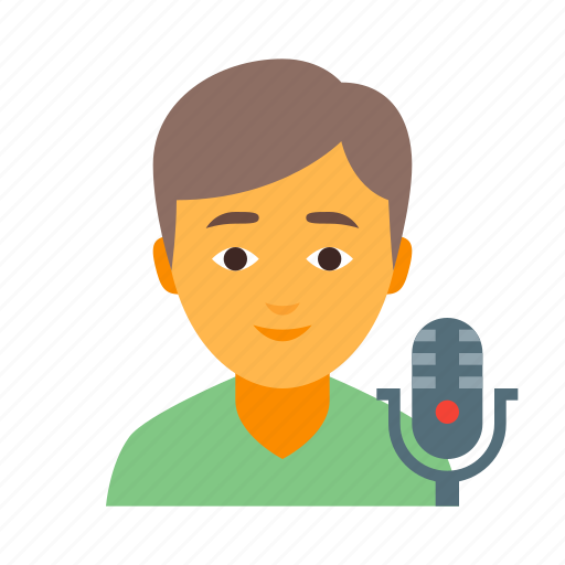 Male, singer, artist, musician, recording, speaker, voice icon - Download on Iconfinder