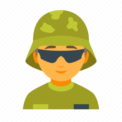 Male, soldier, army, helmet, military, war, weapon icon - Download on Iconfinder