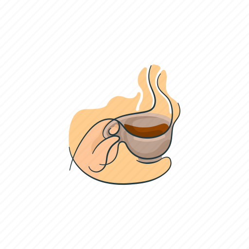 Beverage, cafe, coffee, drink, mug illustration - Download on Iconfinder