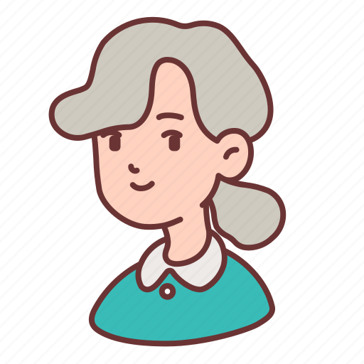 Avatar, girl, people, ponytail, teenager, user, woman icon - Download on Iconfinder