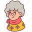 avatar, elderly, glasses, grandmother, old, people, woman 