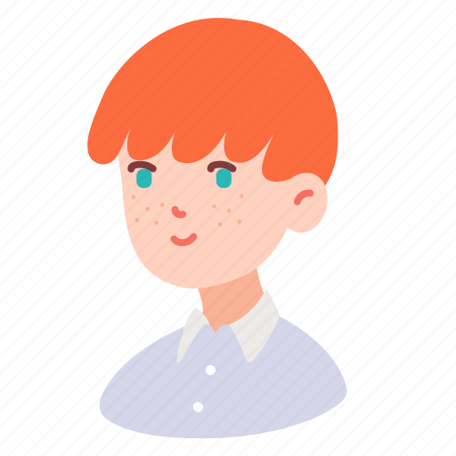 Avatar, boy, freckles, ginger, male, man, people icon - Download on Iconfinder