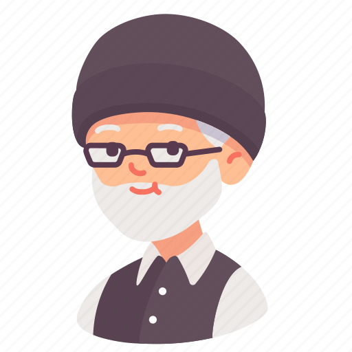Avatar, beard, glasses, grandfather, man, old, people icon - Download on Iconfinder