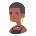 african, avatar, earring, girl, user, woman, young