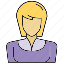 avatar, business woman, face, human, people, person, profile