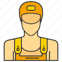 avatar, face, human, people, person, profile, service man
