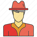 avatar, face, hat, human, people, person, profile
