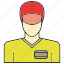 avatar, face, human, people, person, profile, service man 