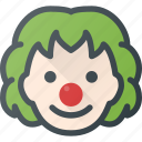 avatar, circus, clow, head, people
