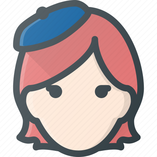 Artist, avatar, female, head, people icon - Download on Iconfinder