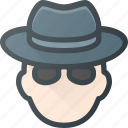 avatar, glasses, hat, head, hide, incognito, people