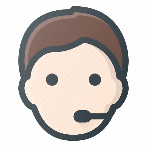 Avatar, dispatcher, head, male, people icon - Download on Iconfinder