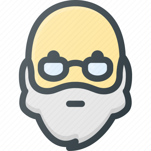 Avatar, beard, glasses, head, man, old, people icon - Download on Iconfinder