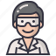 avatars, character, male, man, profession, science, scientist 