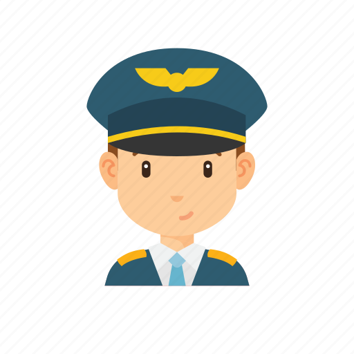 Avatar, man, occupation, people, pilot, plane icon - Download on Iconfinder