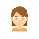 avatar, girl, glasses, people, short hair, woman 