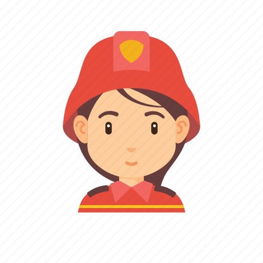 Fighter, fire, firefighter, girl, occupation, people, woman icon - Download on Iconfinder