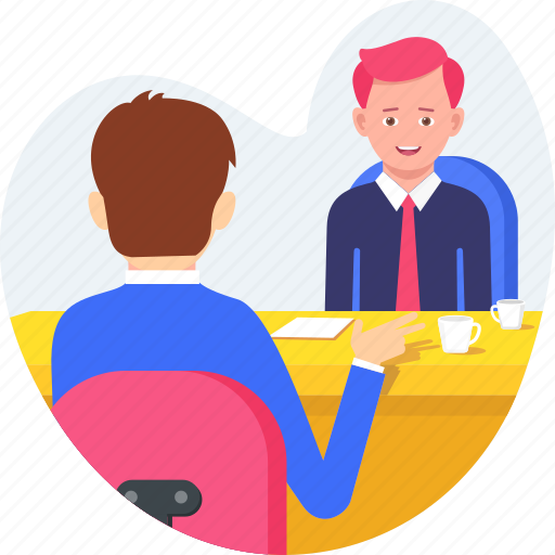 Business, businessman, conversation, desk, meeting, talk, work icon - Download on Iconfinder