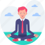 business, corporation, health, man, tranquility, yoga 