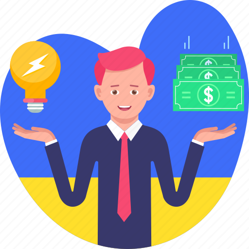 Business, earnings, idea, income, make, man, money icon - Download on Iconfinder