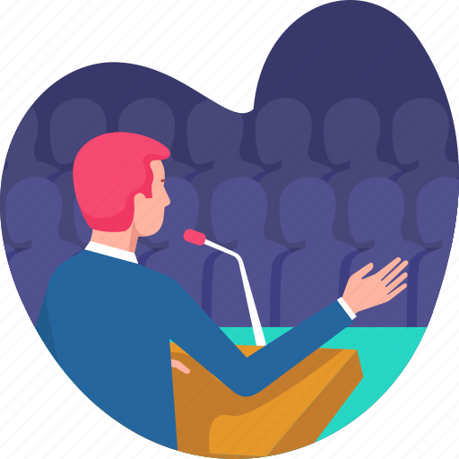 Audience, business, businessman, conference, meeting, presentation, seminar icon - Download on Iconfinder