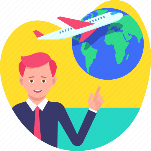 Airplane, business, flight, tour, transport, travel, world icon - Download on Iconfinder