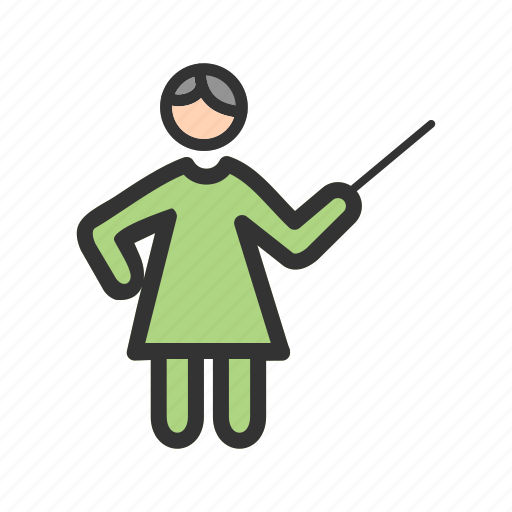 Classroom, college, education, school, students, teacher, woman icon - Download on Iconfinder