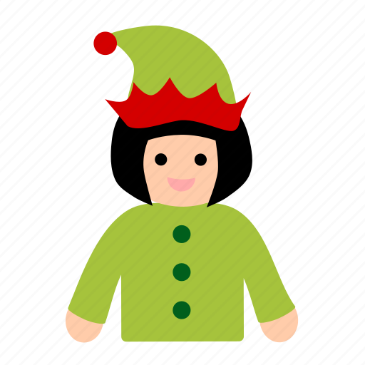 People, christmas, woman, elf, costume, hat icon - Download on Iconfinder