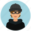 burglar, crime, protection, woman, avatar, thief 