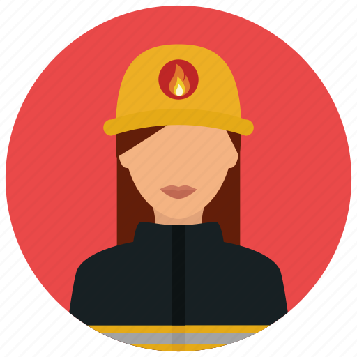 Crime, fighter, fire, flame, protection, woman, avatar icon - Download on Iconfinder