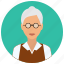 education, medical, old, science, woman, avatar, female 