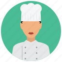 chef, hat, jacket, services, woman, avatar
