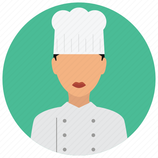 Chef, hat, jacket, services, woman, avatar icon - Download on Iconfinder