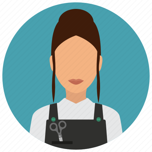 Hairdresser, scissors, services, woman, avatar, female, girl icon - Download on Iconfinder