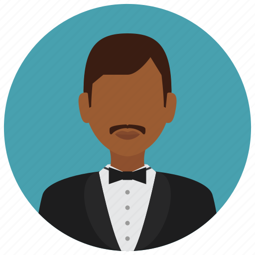 Bowtie, jacket, man, services, waiter, avatar icon - Download on Iconfinder