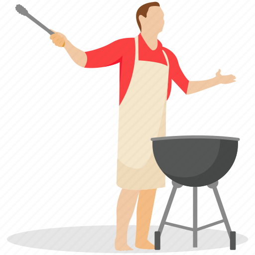 Bbq grill, camp food, grilled food, outdoor cooking, picnic illustration - Download on Iconfinder
