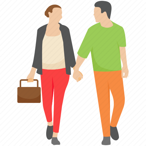 Couple, happy couple, honeymoon, married, tourist couple, travelling couple illustration - Download on Iconfinder