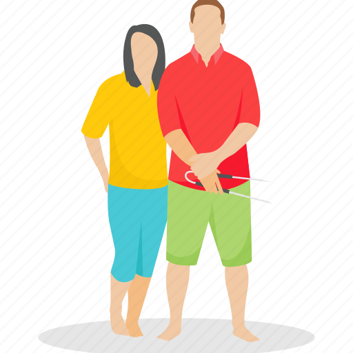 Couple, couple fun, married couple, picnic couple, tourist couple illustration - Download on Iconfinder