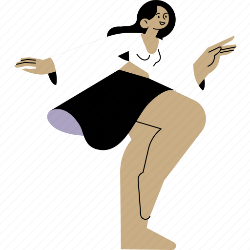 People, women, pose, beauty, fashion, dancing, active illustration - Download on Iconfinder
