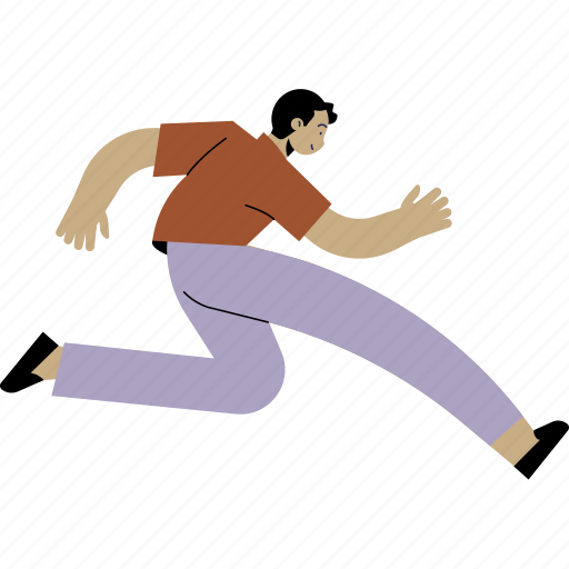 People, male, man, running, fitness, sport, recreation illustration - Download on Iconfinder
