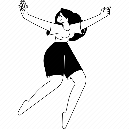 People, women, pose, beauty, fashion, dancing, happiness illustration - Download on Iconfinder